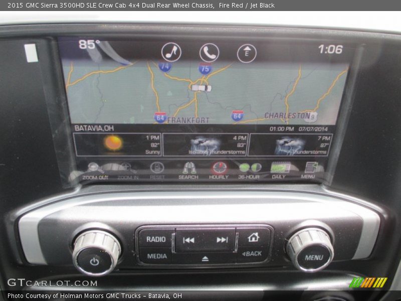 Fire Red / Jet Black 2015 GMC Sierra 3500HD SLE Crew Cab 4x4 Dual Rear Wheel Chassis