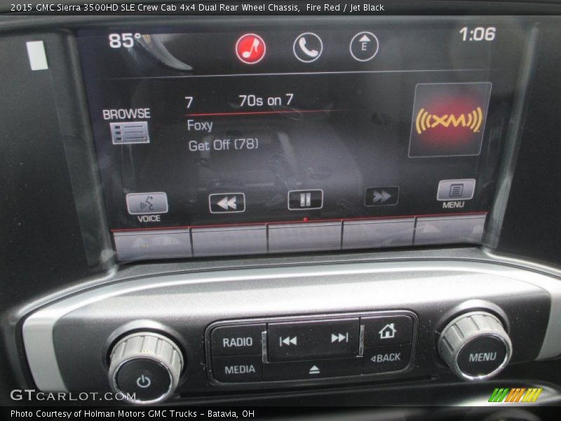 Fire Red / Jet Black 2015 GMC Sierra 3500HD SLE Crew Cab 4x4 Dual Rear Wheel Chassis