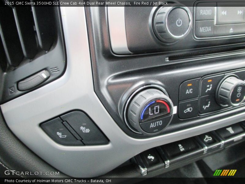 Fire Red / Jet Black 2015 GMC Sierra 3500HD SLE Crew Cab 4x4 Dual Rear Wheel Chassis