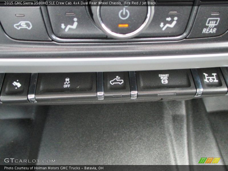 Fire Red / Jet Black 2015 GMC Sierra 3500HD SLE Crew Cab 4x4 Dual Rear Wheel Chassis