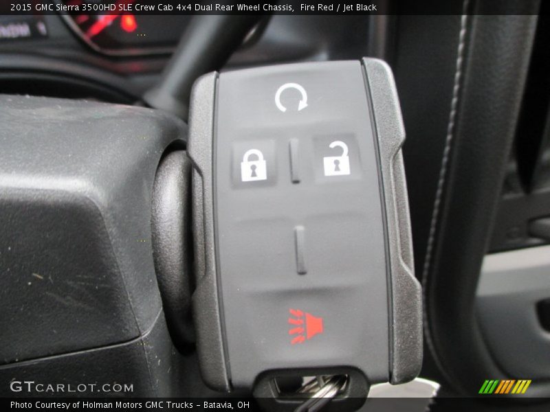 Fire Red / Jet Black 2015 GMC Sierra 3500HD SLE Crew Cab 4x4 Dual Rear Wheel Chassis