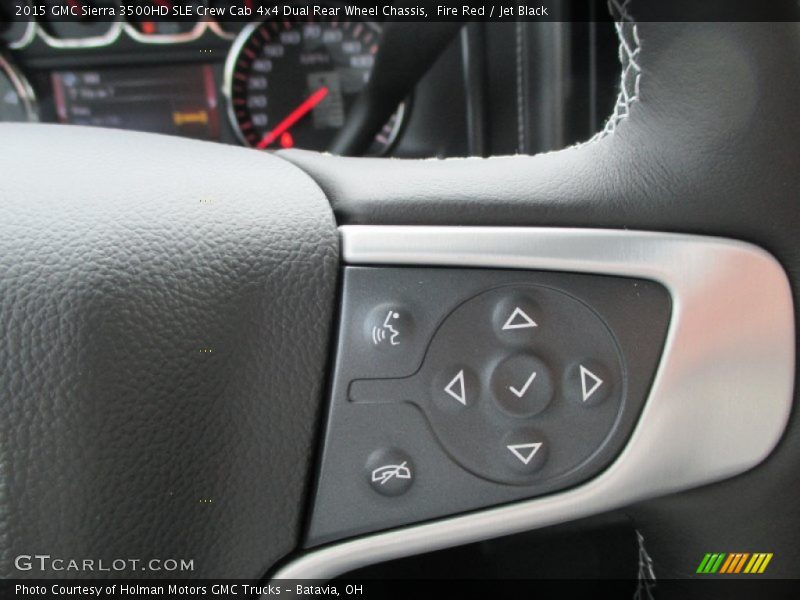 Fire Red / Jet Black 2015 GMC Sierra 3500HD SLE Crew Cab 4x4 Dual Rear Wheel Chassis