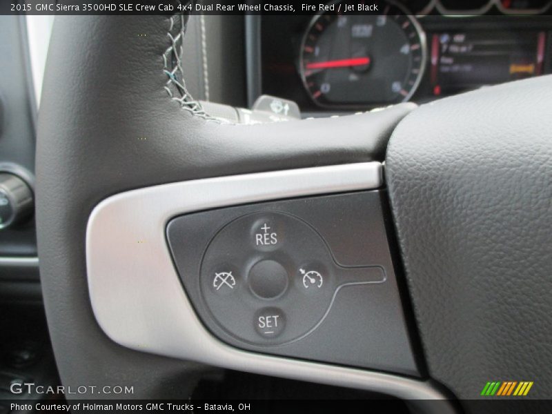 Fire Red / Jet Black 2015 GMC Sierra 3500HD SLE Crew Cab 4x4 Dual Rear Wheel Chassis