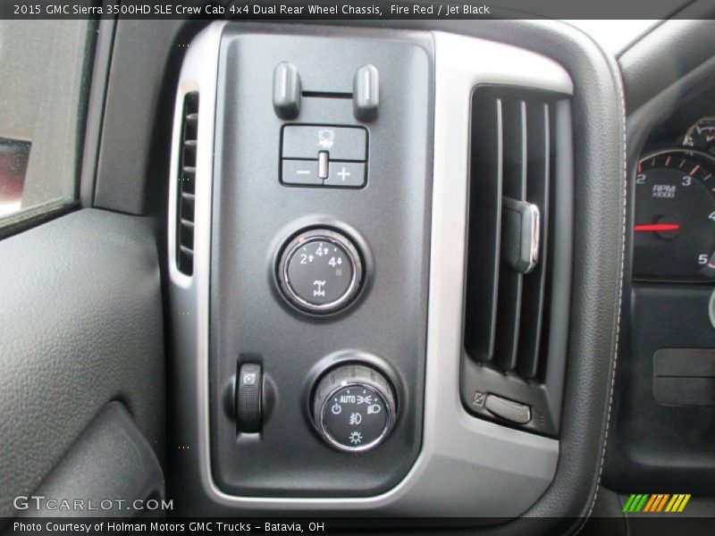 Fire Red / Jet Black 2015 GMC Sierra 3500HD SLE Crew Cab 4x4 Dual Rear Wheel Chassis