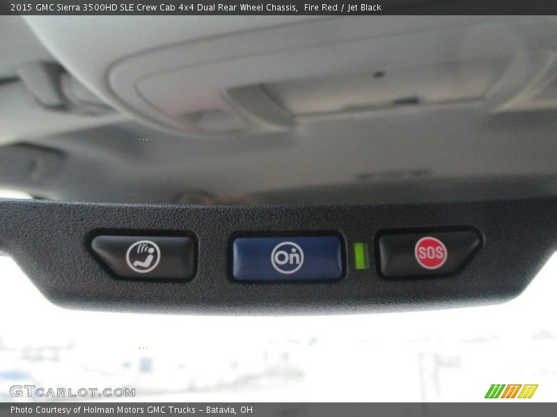 Fire Red / Jet Black 2015 GMC Sierra 3500HD SLE Crew Cab 4x4 Dual Rear Wheel Chassis