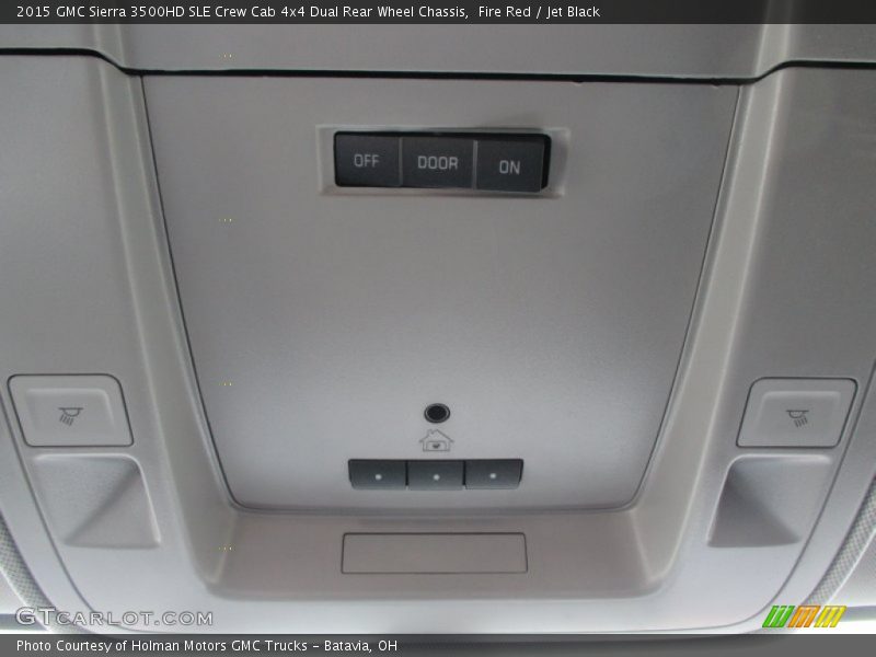 Fire Red / Jet Black 2015 GMC Sierra 3500HD SLE Crew Cab 4x4 Dual Rear Wheel Chassis