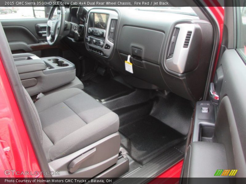 Fire Red / Jet Black 2015 GMC Sierra 3500HD SLE Crew Cab 4x4 Dual Rear Wheel Chassis