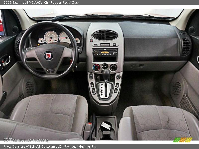 Chili Pepper Red / Gray 2005 Saturn VUE V6 AWD