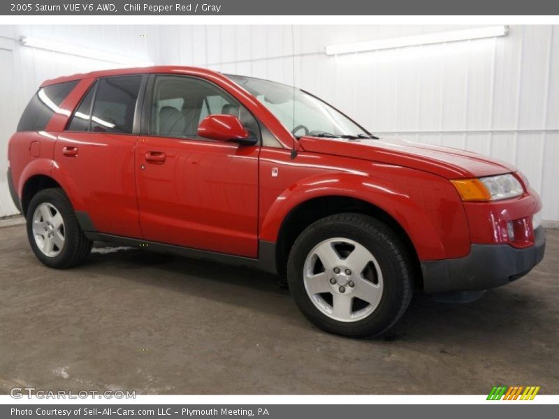 Chili Pepper Red / Gray 2005 Saturn VUE V6 AWD