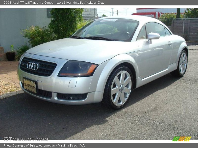 Lake Silver Metallic / Aviator Gray 2003 Audi TT 1.8T quattro Coupe