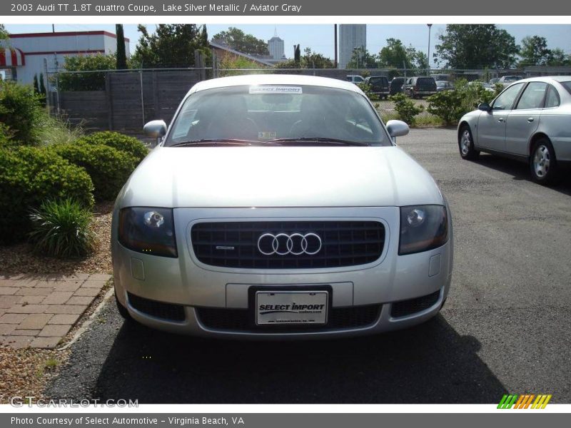 Lake Silver Metallic / Aviator Gray 2003 Audi TT 1.8T quattro Coupe