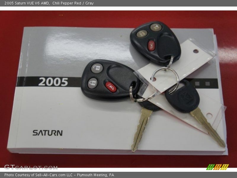 Chili Pepper Red / Gray 2005 Saturn VUE V6 AWD