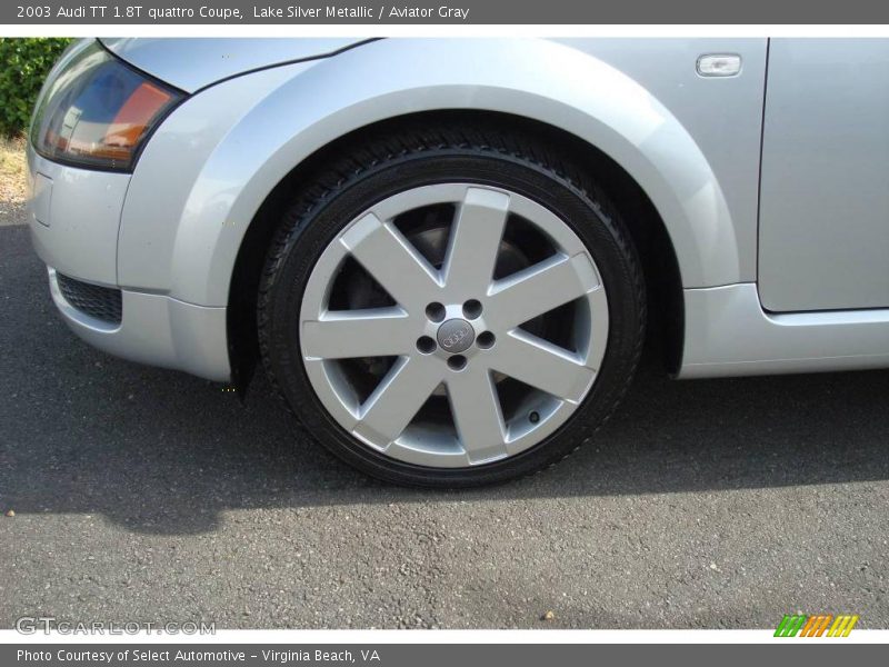 Lake Silver Metallic / Aviator Gray 2003 Audi TT 1.8T quattro Coupe