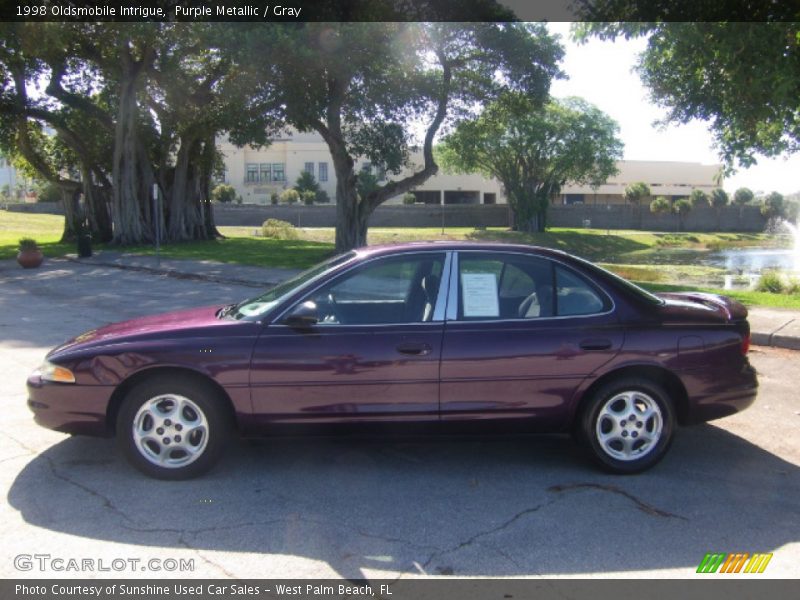 Purple Metallic / Gray 1998 Oldsmobile Intrigue