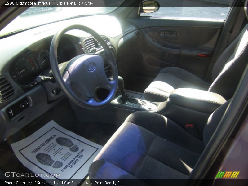 Purple Metallic / Gray 1998 Oldsmobile Intrigue