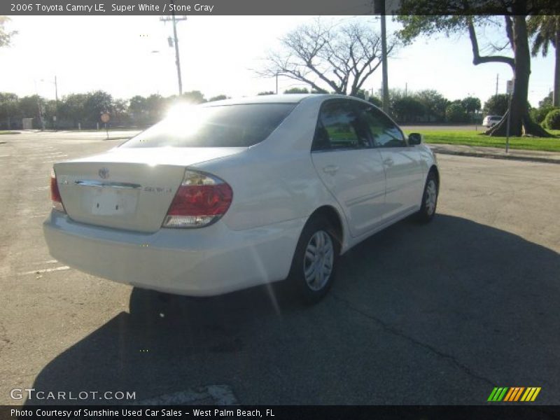 Super White / Stone Gray 2006 Toyota Camry LE