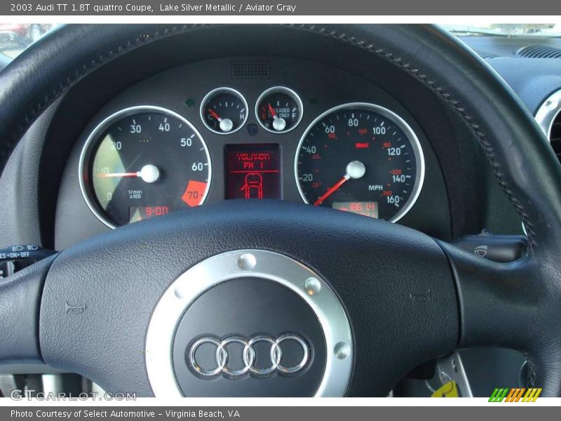 Lake Silver Metallic / Aviator Gray 2003 Audi TT 1.8T quattro Coupe