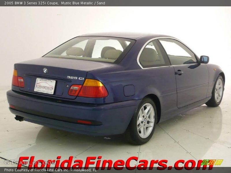 Mystic Blue Metallic / Sand 2005 BMW 3 Series 325i Coupe