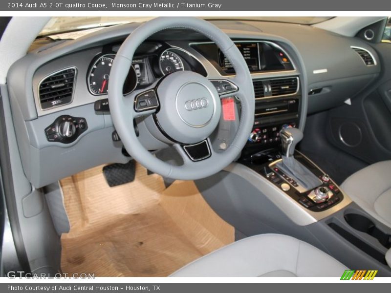 Monsoon Gray Metallic / Titanium Gray 2014 Audi A5 2.0T quattro Coupe