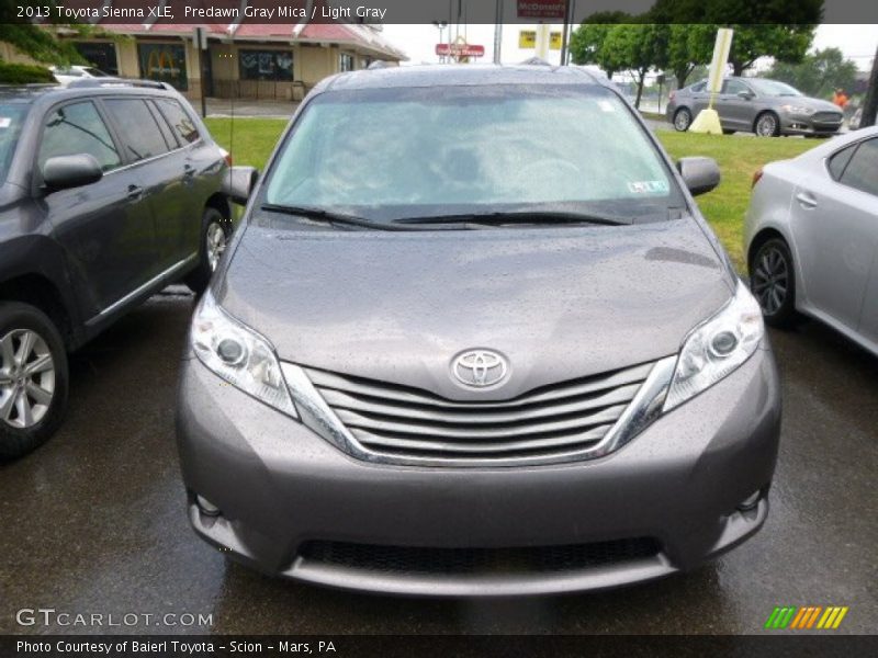 Predawn Gray Mica / Light Gray 2013 Toyota Sienna XLE