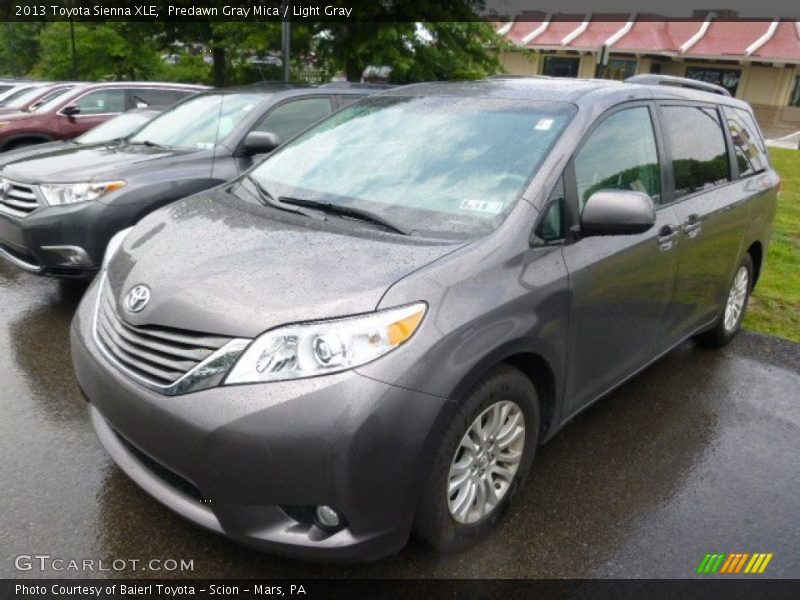 Predawn Gray Mica / Light Gray 2013 Toyota Sienna XLE