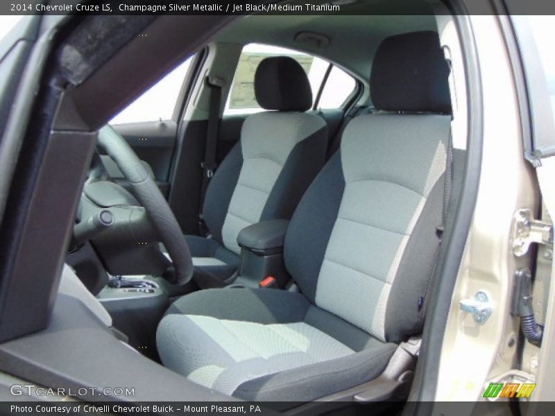 Champagne Silver Metallic / Jet Black/Medium Titanium 2014 Chevrolet Cruze LS