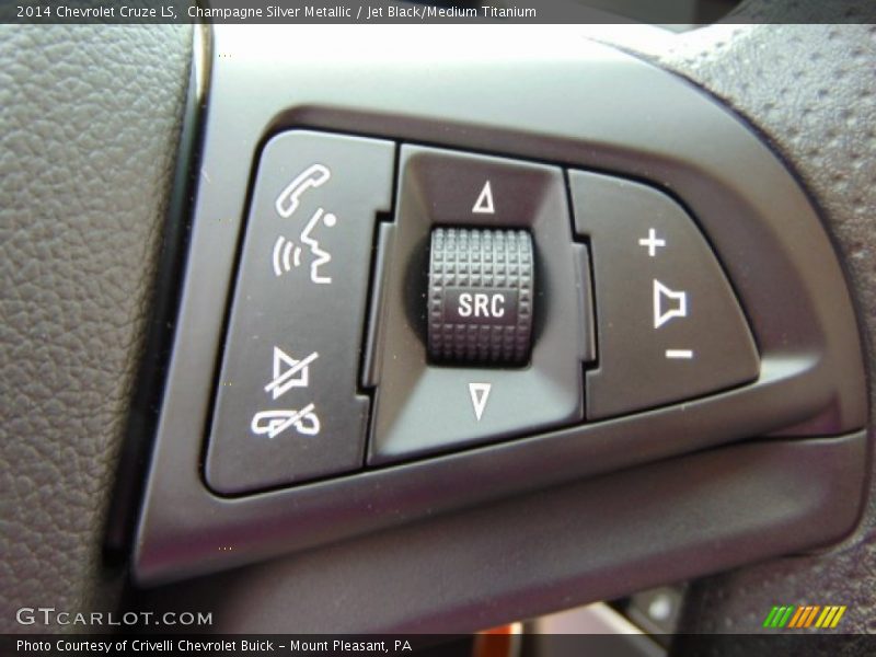 Champagne Silver Metallic / Jet Black/Medium Titanium 2014 Chevrolet Cruze LS