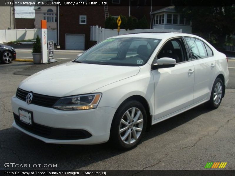 Candy White / Titan Black 2012 Volkswagen Jetta SE Sedan