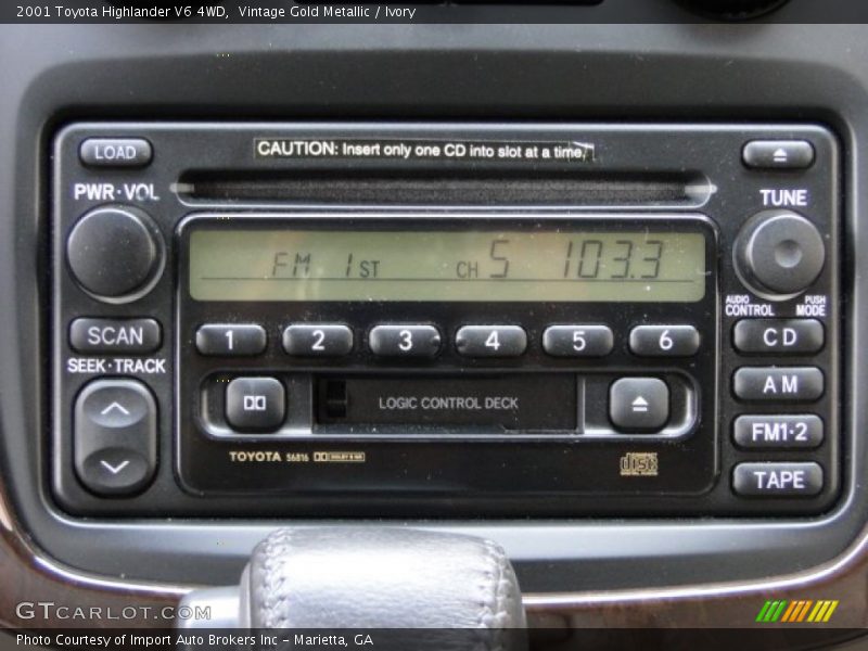 Audio System of 2001 Highlander V6 4WD