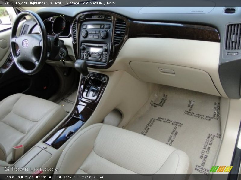  2001 Highlander V6 4WD Ivory Interior