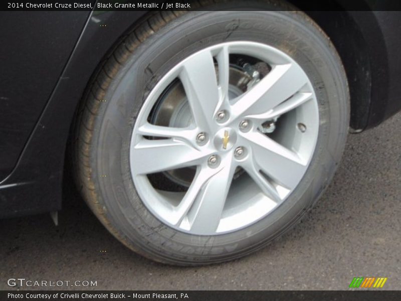 Black Granite Metallic / Jet Black 2014 Chevrolet Cruze Diesel