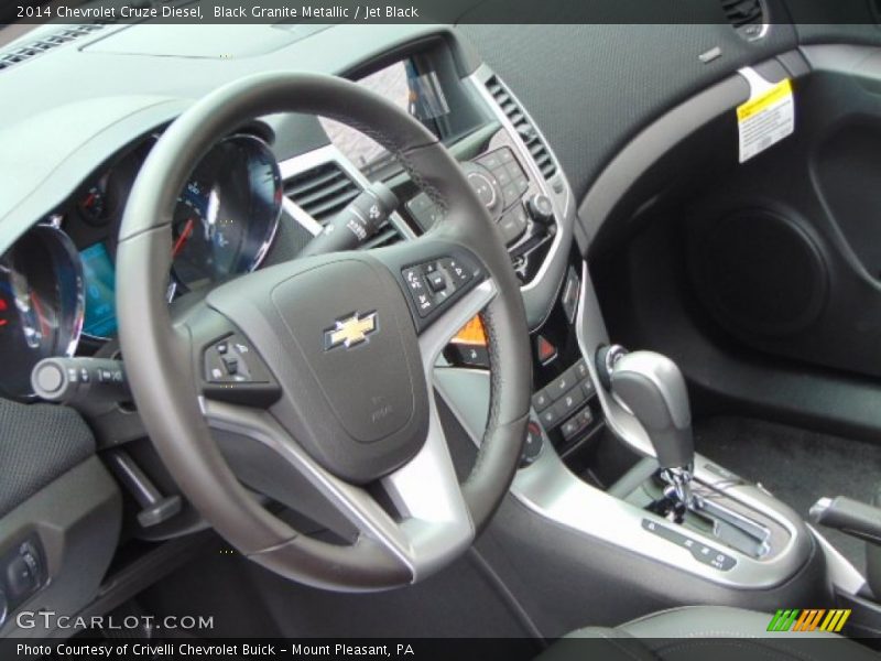 Black Granite Metallic / Jet Black 2014 Chevrolet Cruze Diesel
