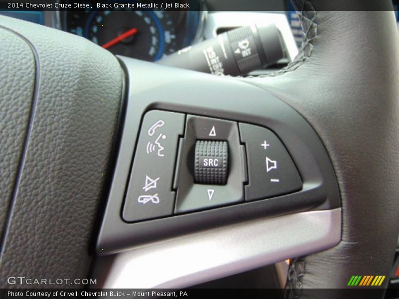 Black Granite Metallic / Jet Black 2014 Chevrolet Cruze Diesel
