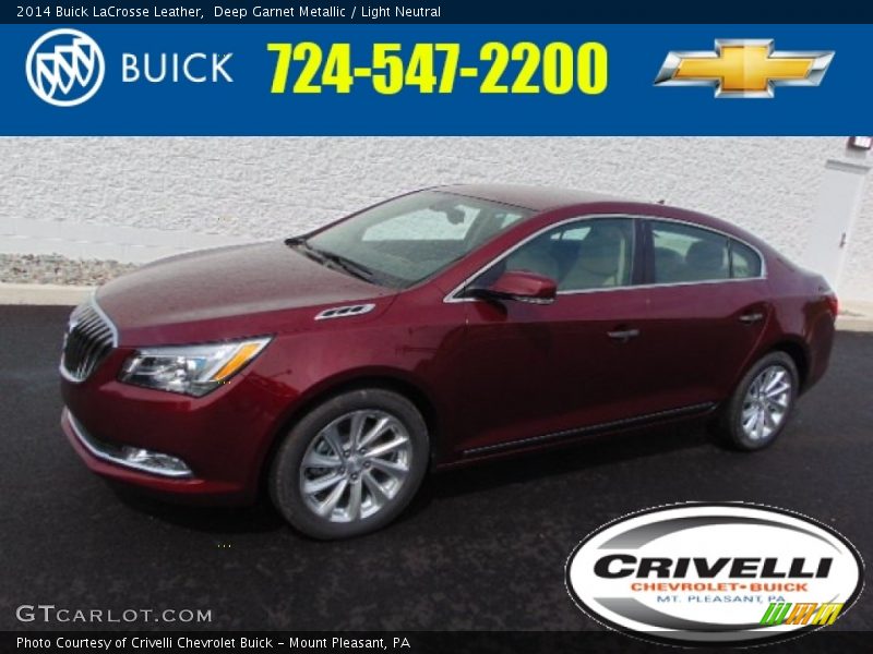 Deep Garnet Metallic / Light Neutral 2014 Buick LaCrosse Leather