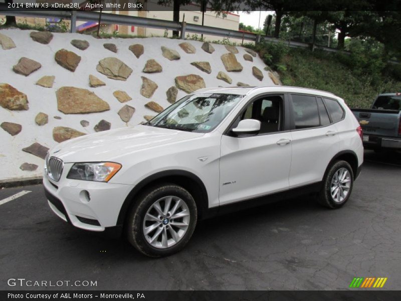 Alpine White / Black 2014 BMW X3 xDrive28i