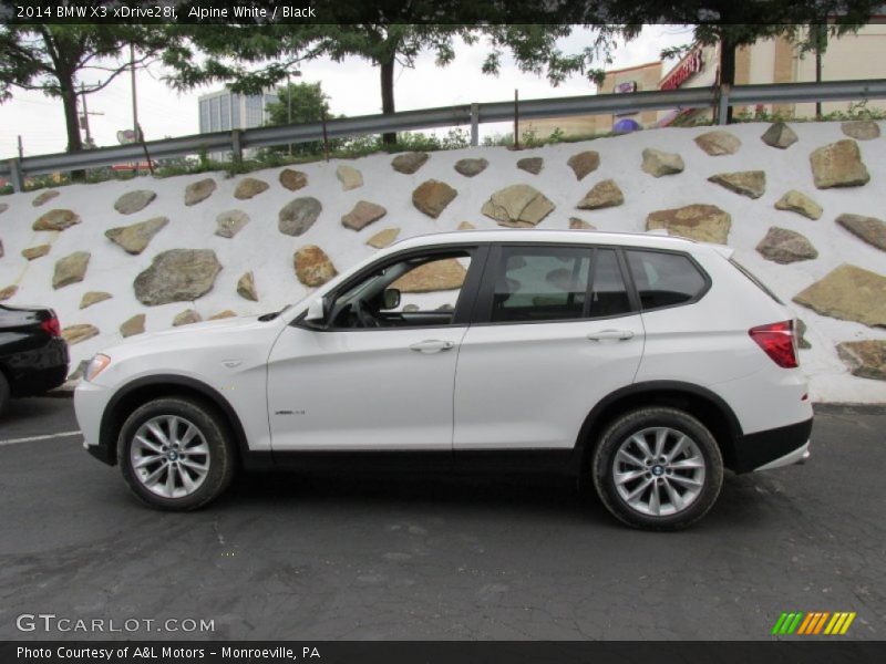 Alpine White / Black 2014 BMW X3 xDrive28i