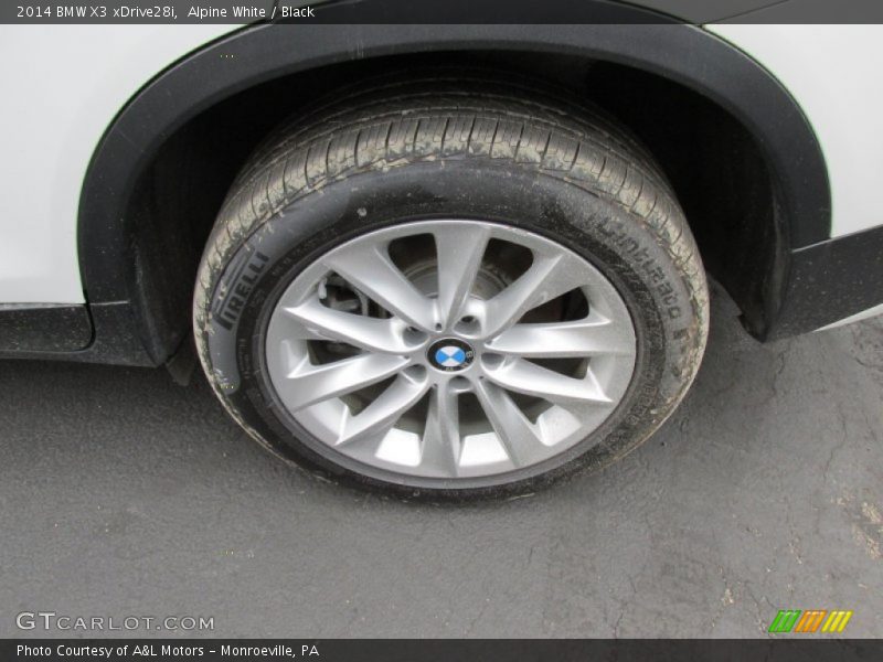 Alpine White / Black 2014 BMW X3 xDrive28i