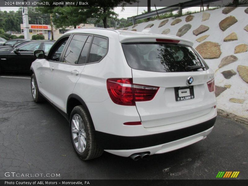 Alpine White / Black 2014 BMW X3 xDrive28i