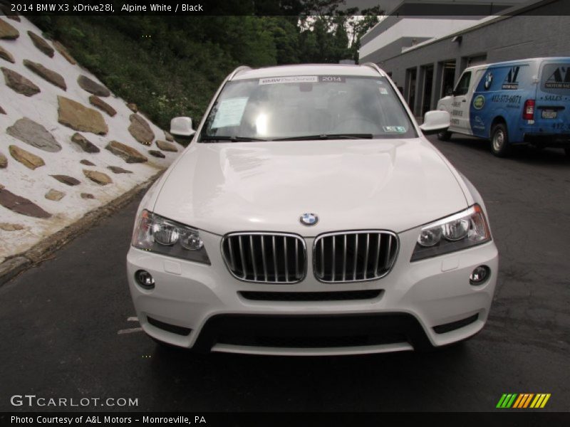 Alpine White / Black 2014 BMW X3 xDrive28i
