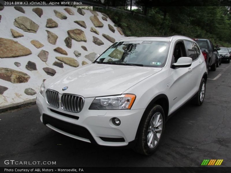 Alpine White / Black 2014 BMW X3 xDrive28i