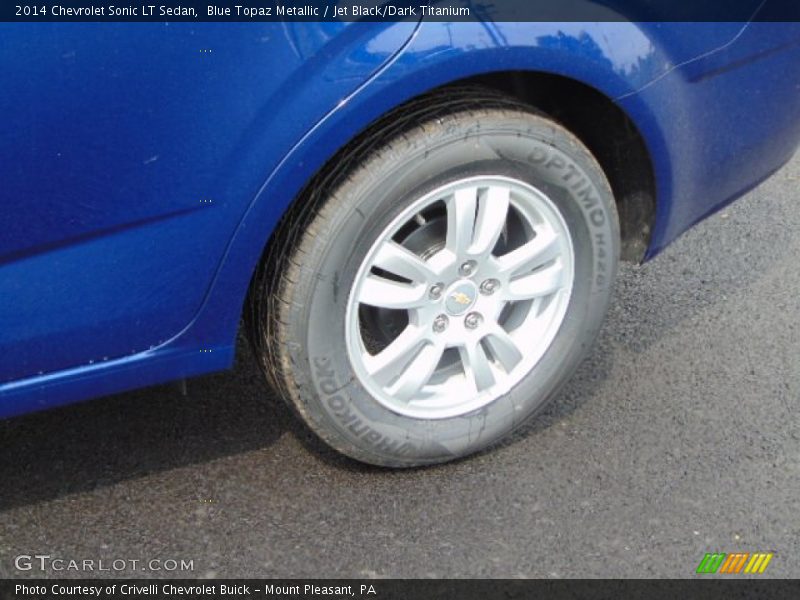 Blue Topaz Metallic / Jet Black/Dark Titanium 2014 Chevrolet Sonic LT Sedan