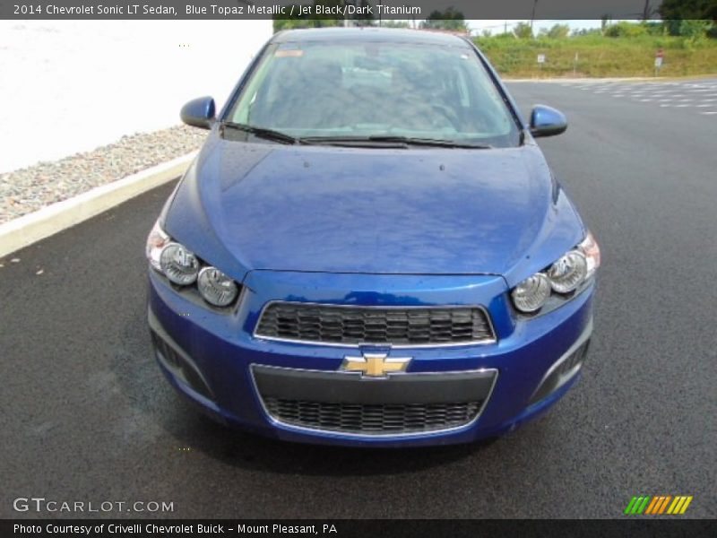 Blue Topaz Metallic / Jet Black/Dark Titanium 2014 Chevrolet Sonic LT Sedan