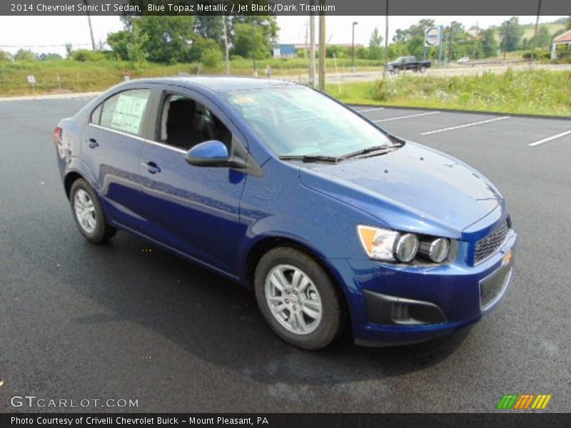 Blue Topaz Metallic / Jet Black/Dark Titanium 2014 Chevrolet Sonic LT Sedan