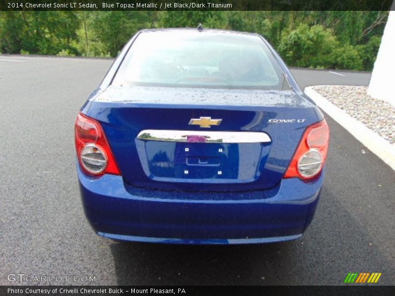 Blue Topaz Metallic / Jet Black/Dark Titanium 2014 Chevrolet Sonic LT Sedan