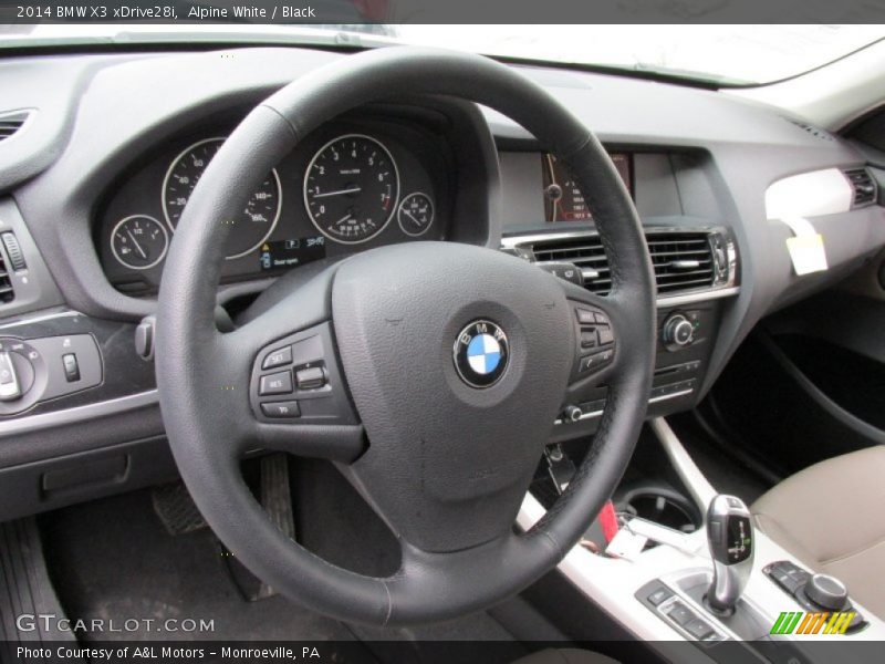 Alpine White / Black 2014 BMW X3 xDrive28i