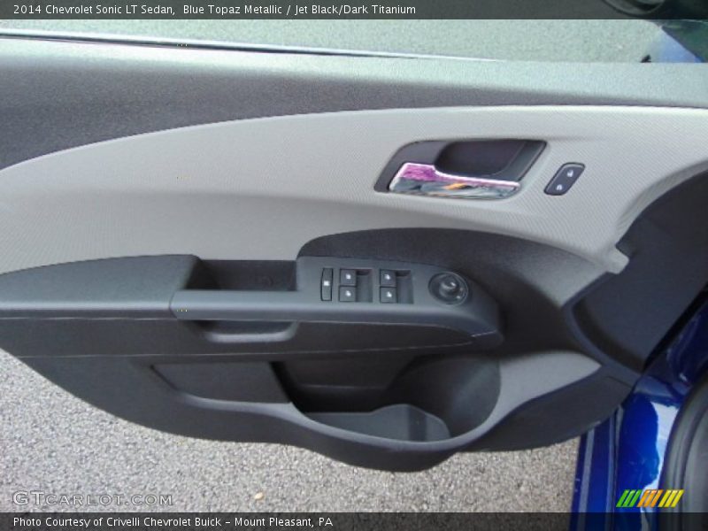 Blue Topaz Metallic / Jet Black/Dark Titanium 2014 Chevrolet Sonic LT Sedan