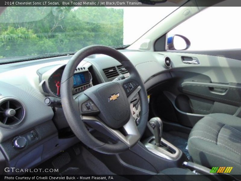 Blue Topaz Metallic / Jet Black/Dark Titanium 2014 Chevrolet Sonic LT Sedan
