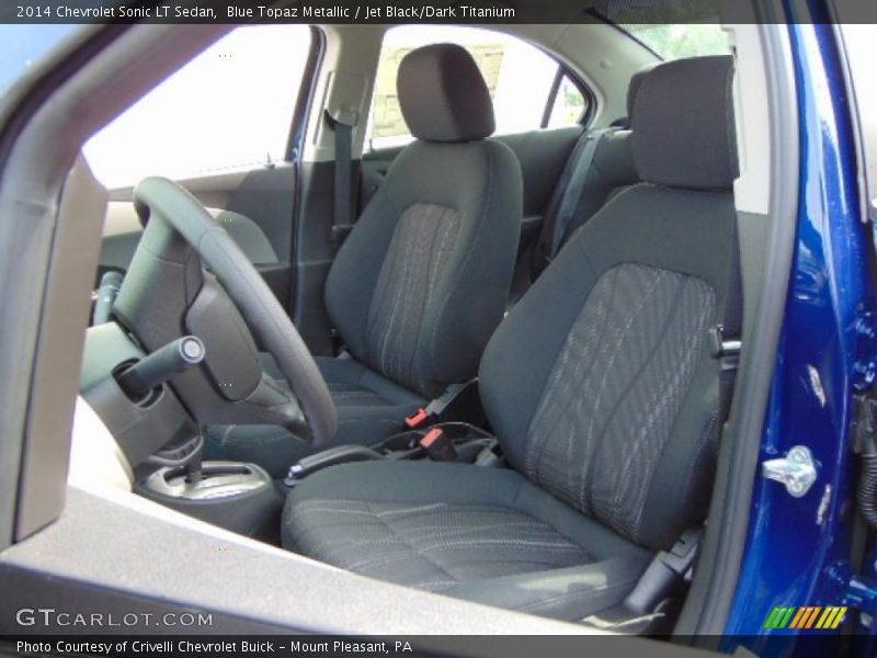 Blue Topaz Metallic / Jet Black/Dark Titanium 2014 Chevrolet Sonic LT Sedan