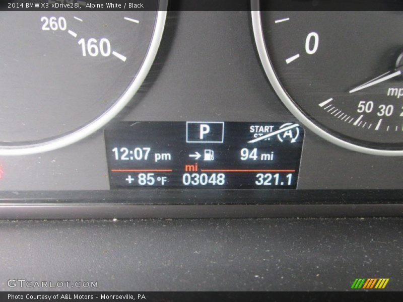 Alpine White / Black 2014 BMW X3 xDrive28i