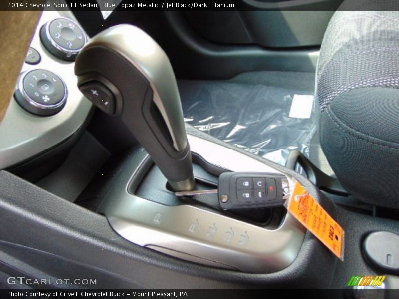 Blue Topaz Metallic / Jet Black/Dark Titanium 2014 Chevrolet Sonic LT Sedan